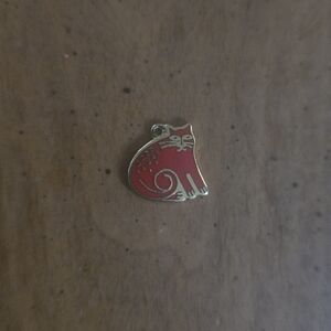 Laurel Burch | Red Cat Pendant Charm